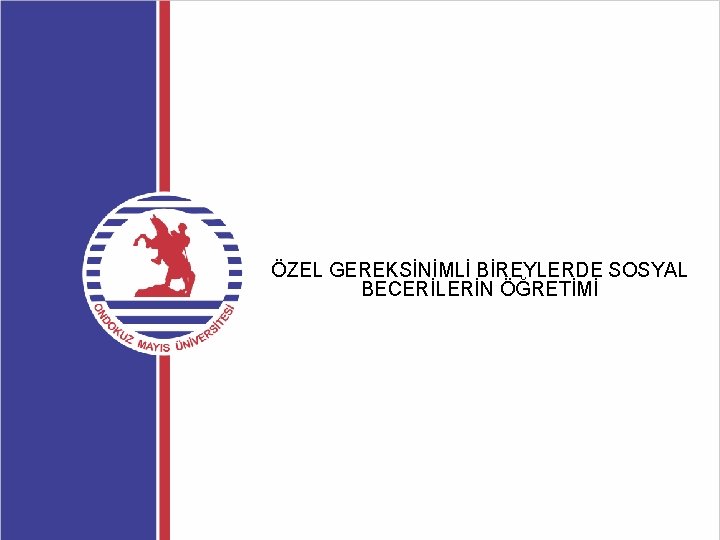 ÖZEL GEREKSİNİMLİ BİREYLERDE SOSYAL BECERİLERİN ÖĞRETİMİ 