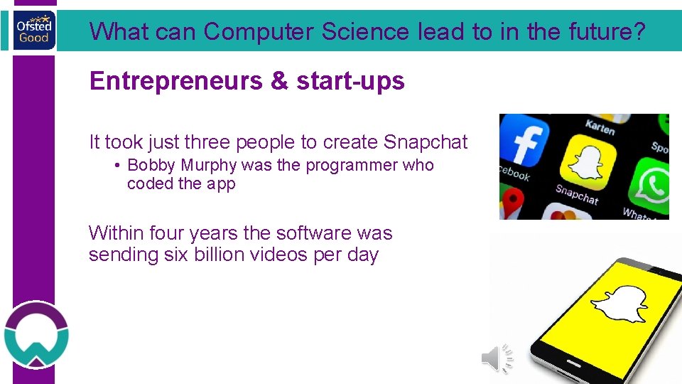 What can Computer Science lead to in the future? Entrepreneurs & start-ups It took