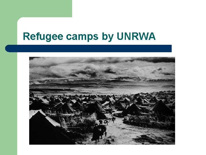 Refugee camps by UNRWA 