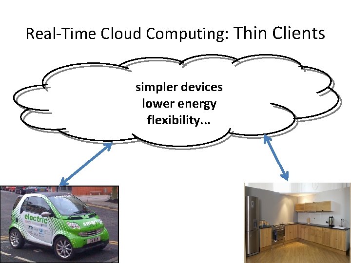 Real-Time Cloud Computing: Thin Clients simpler devices lower energy flexibility. . . 