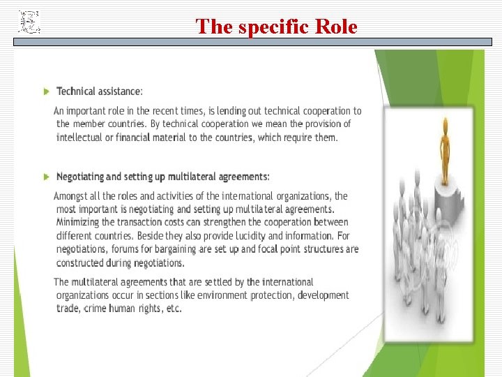 The specific Role 29 