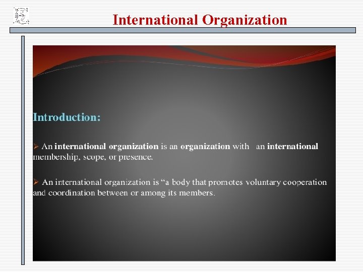 International Organization 32 