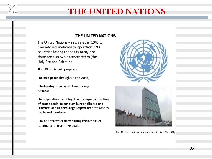 THE UNITED NATIONS 35 