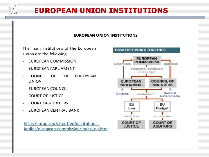 EUROPEAN UNION INSTITUTIONS 46 