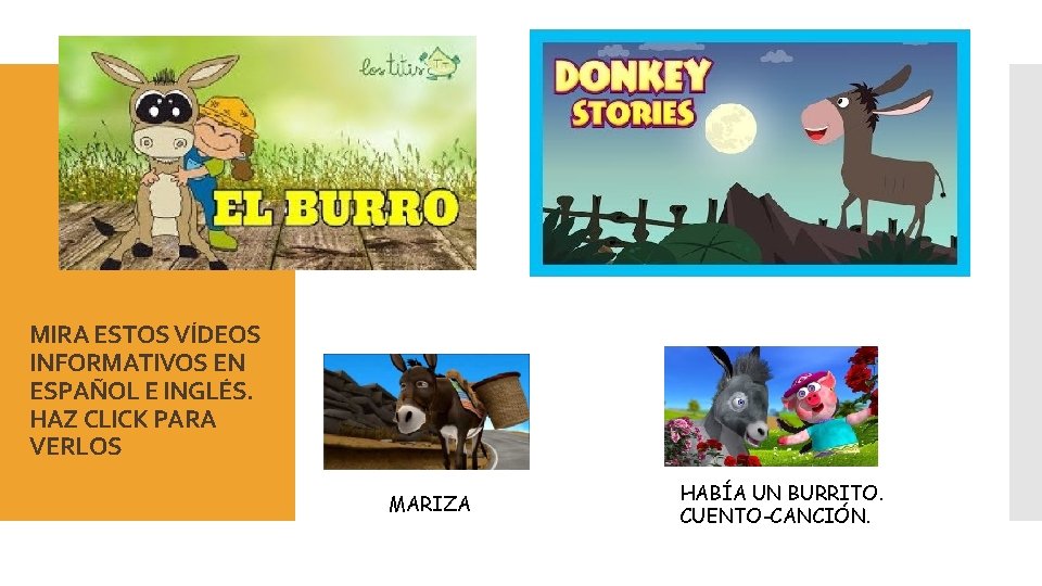 MIRA ESTOS VÍDEOS INFORMATIVOS EN ESPAÑOL E INGLÉS. HAZ CLICK PARA VERLOS MARIZA HABÍA