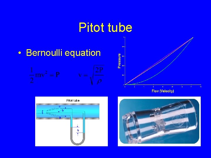 Pitot tube • Bernoulli equation 