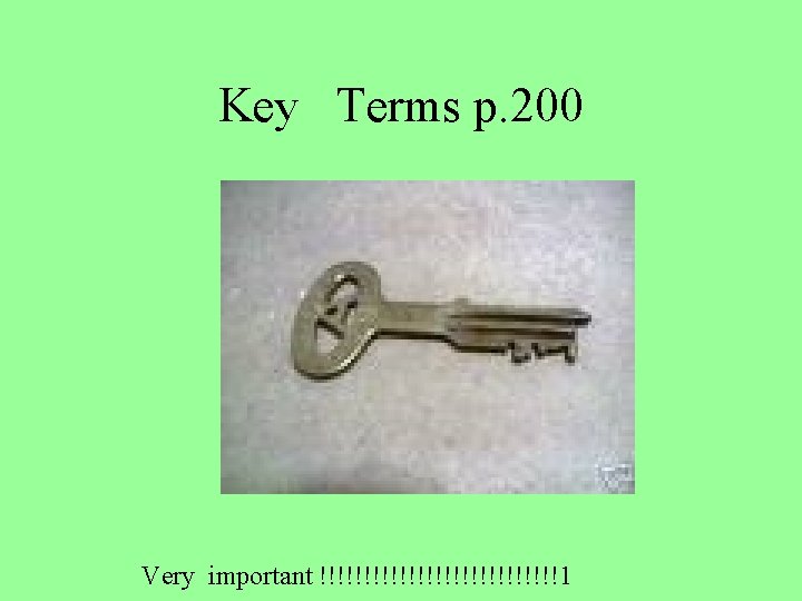 Key Terms p. 200 Very important !!!!!!!!!!!!!!1 Key Terms p. 200 Very important !!!!!!!!!!!!!!1