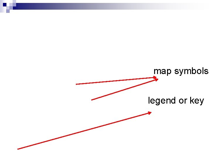map symbols legend or key 