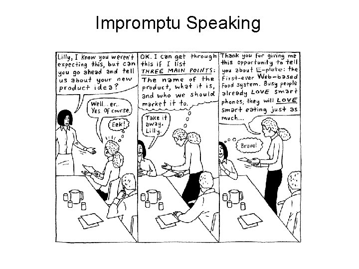 Impromptu Speaking 