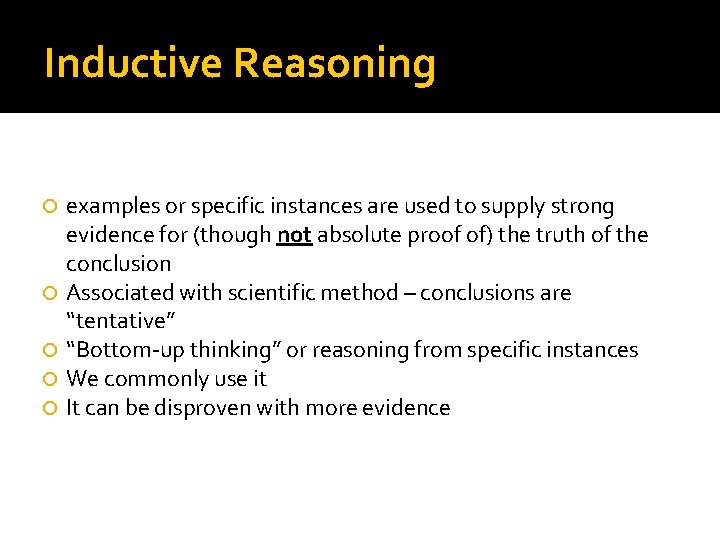 Chapter 14 Logical Reasoning Correct Reasoning Developing an