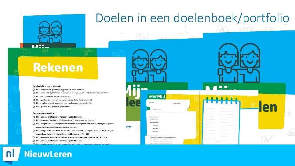 Doelen in een doelenboek/portfolio 