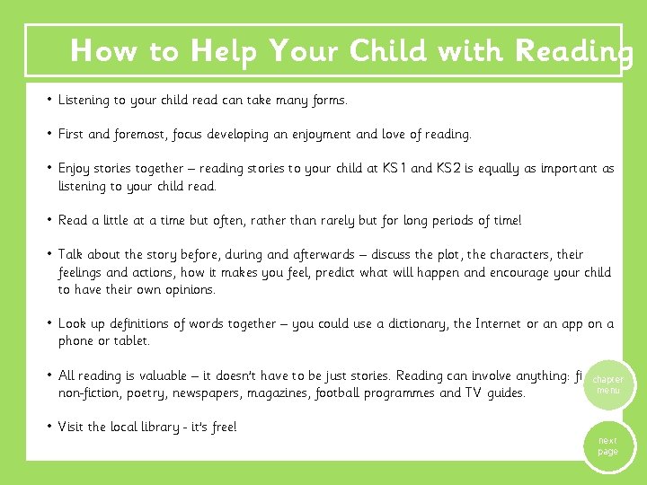 How to Help Your Child with Reading • Listening to your child read can