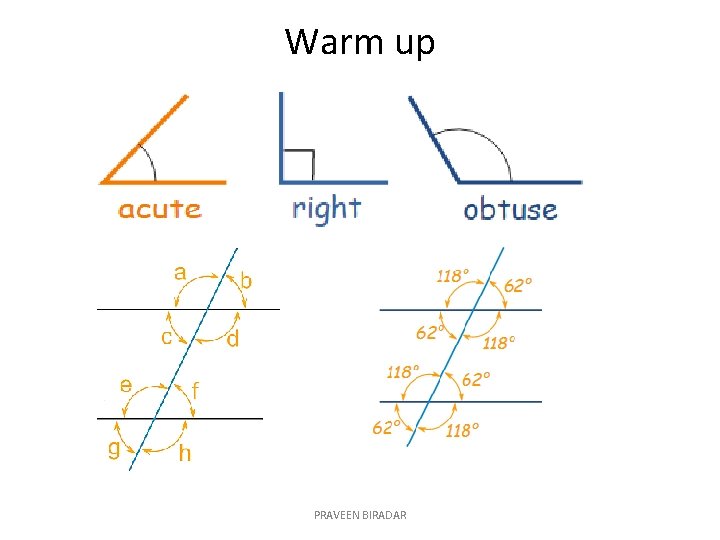 Warm up PRAVEEN BIRADAR 