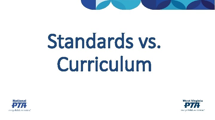 Standards vs. Curriculum 