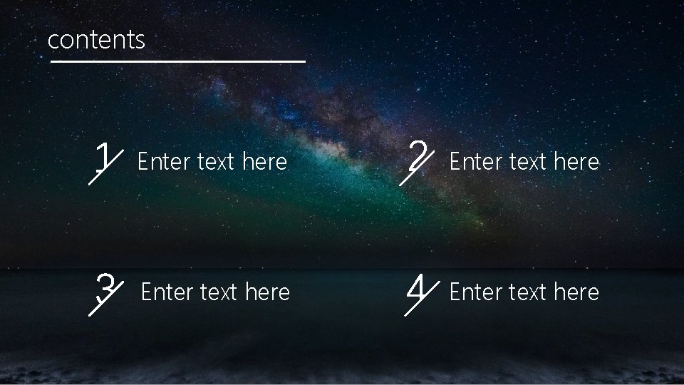 contents Enter text here 