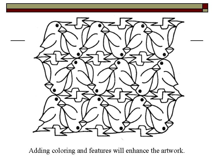 Adding coloring and features will enhance the artwork. 