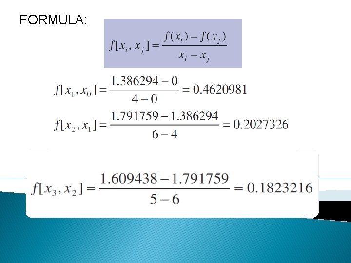 FORMULA: 