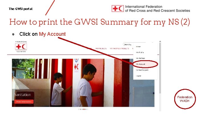 The GWSI portal How to print the GWSI Summary for my NS (2) ●