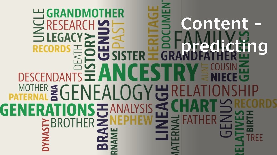 Content predicting 