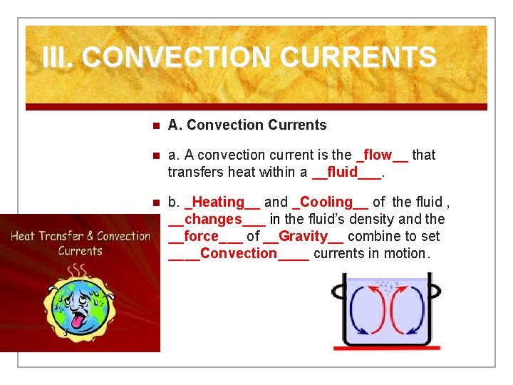 Convection and the Mantle Ch 1 2 I