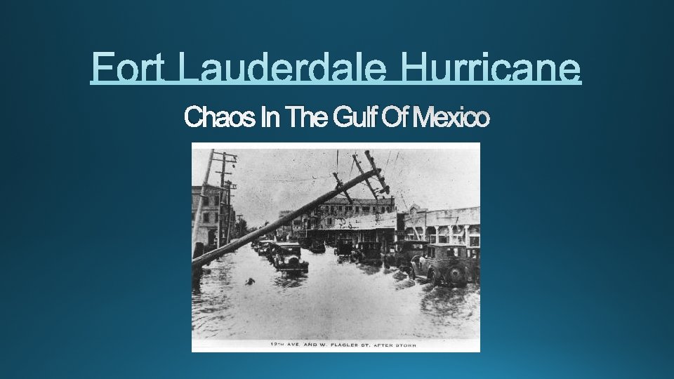 Chaos In The Gulf Of Mexico 
