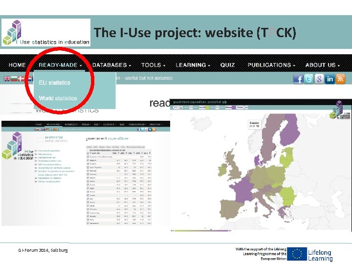 The I-Use project: website (TPCK) GI-Forum 2014, Salzburg 