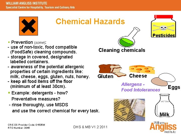 Implement Food Safety Procedures SITXFSA 001 A CRICOS