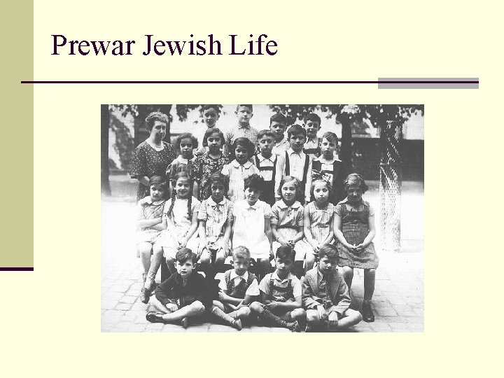 Prewar Jewish Life 