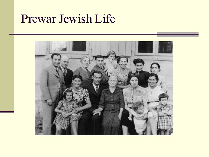 Prewar Jewish Life 