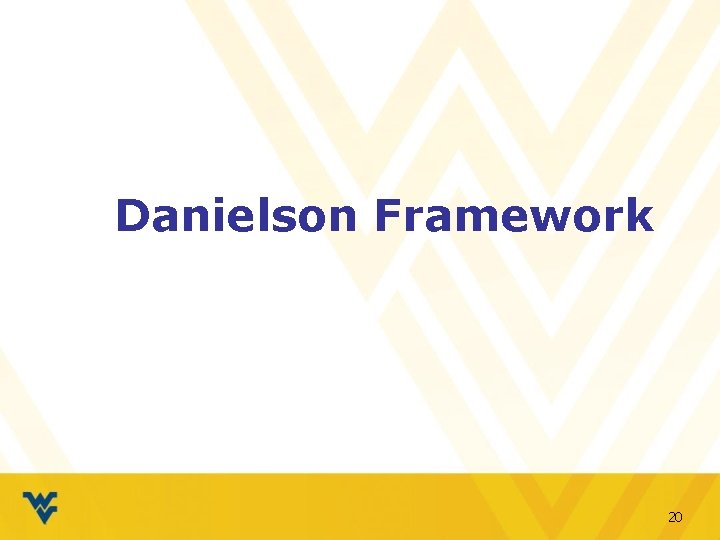 Danielson Framework 20 