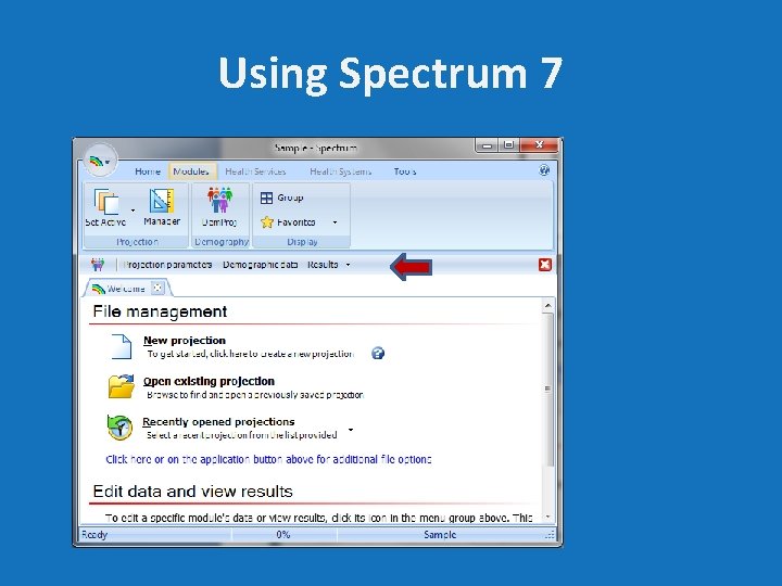 Using Spectrum 7 