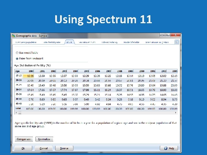 Using Spectrum 11 