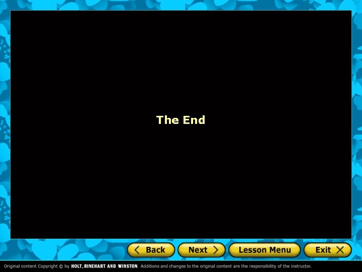 The End 