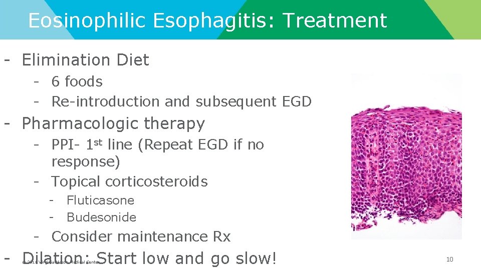 Eosinophilic Esophagitis: Treatment - Elimination Diet - 6 foods - Re-introduction and subsequent EGD