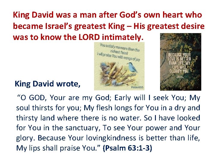 King David was a man after God’s own heart who became Israel’s greatest King