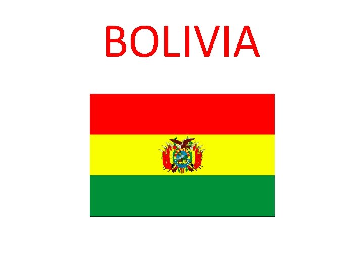 BOLIVIA 