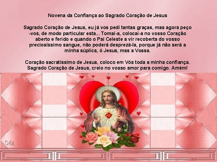 Novena da Confiança ao Sagrado Coração de Jesus, eu já vos pedi tantas graças,