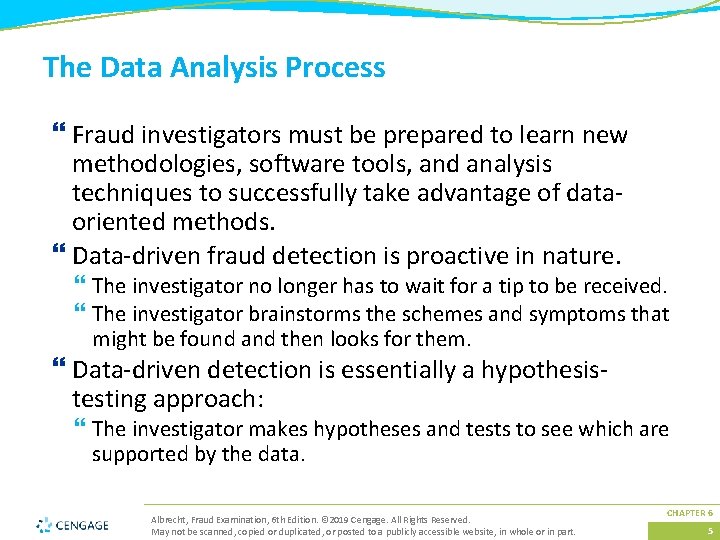 CHAPTER 6 DataDriven Fraud Detection Albrecht Fraud Examination