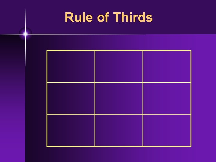 Rule of Thirds 
