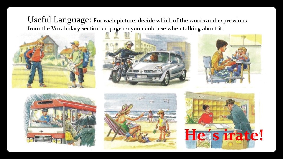 Useful Language: For each picture, decide which of the words and expressions from the