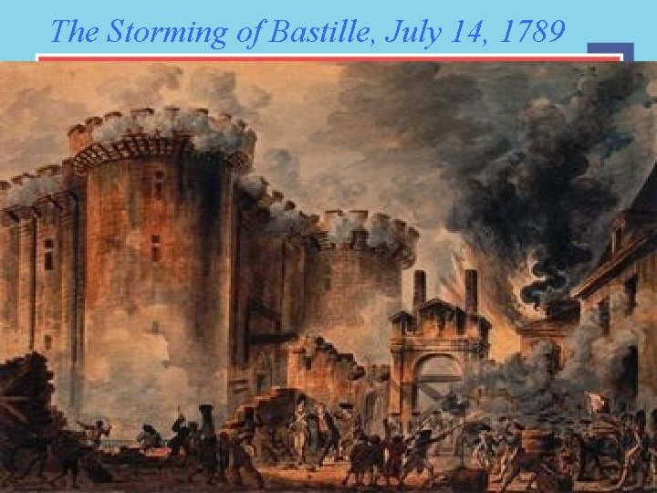 The Storming of Bastille, July 14, 1789 