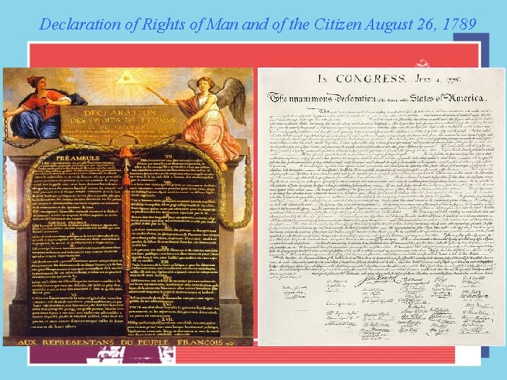Declaration of Rights of Man and of the Citizen August 26, 1789 