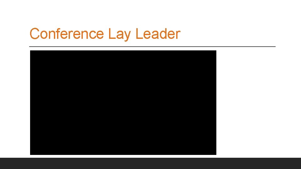 Conference Lay Leader 