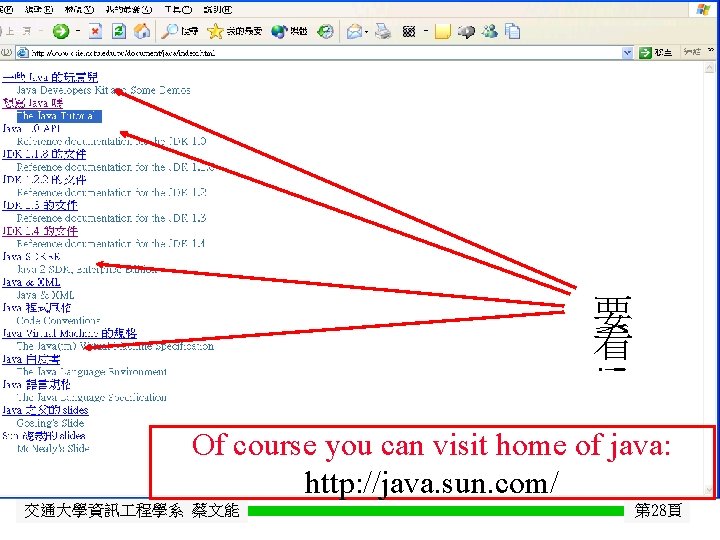 Java Getting Started 要 看 ! Of course you can visit home of java: