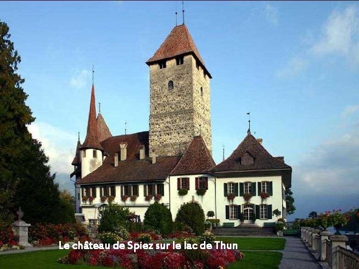 Le château de Spiez sur le lac de Thun 