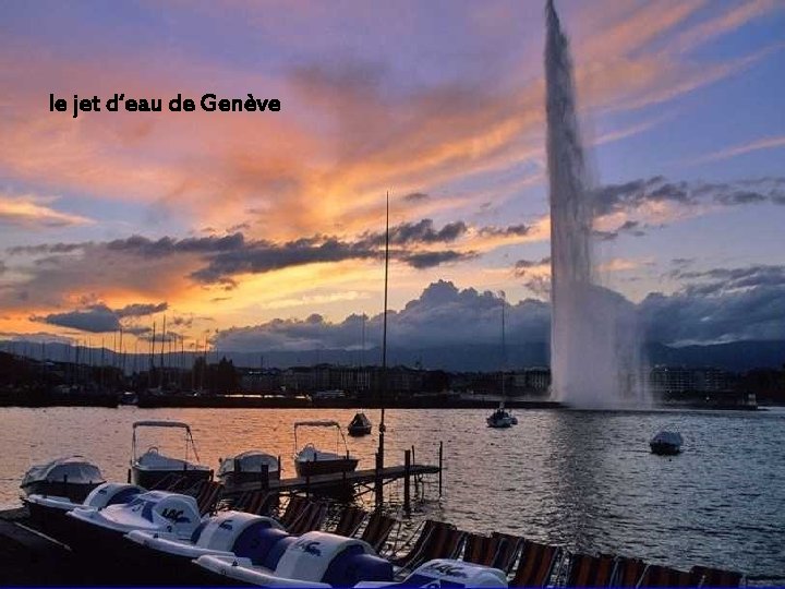 le jet d‘eau de Genève 