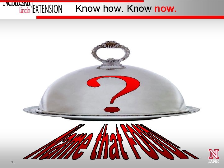 Know how. Know now. 1 