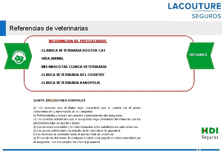 Referencias de veterinarias INFORMACION DE PRESTATARIOS -CLAINICA VETERINARIA DOGTOR CAT OPCIONES -VIDA ANIMAL -MIS