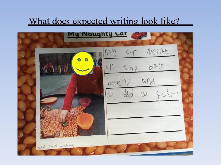 What does expected writing look like? 