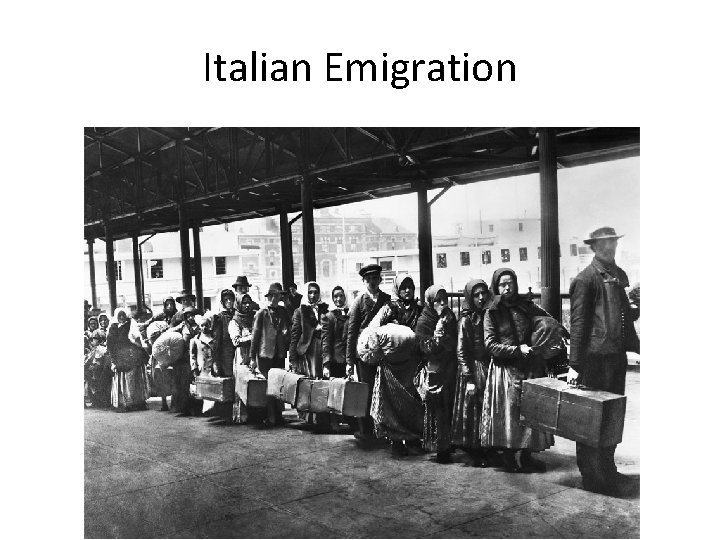 Italian Emigration 